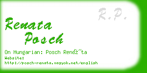 renata posch business card